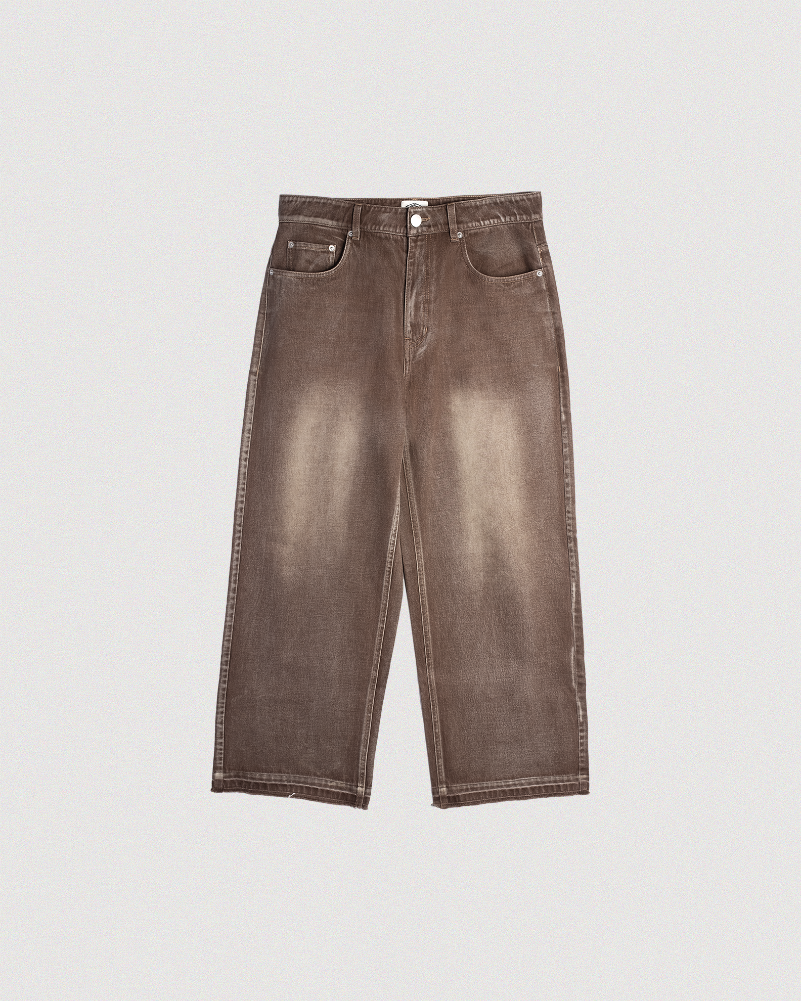 "LOGO" RELEASED HEM DENIM