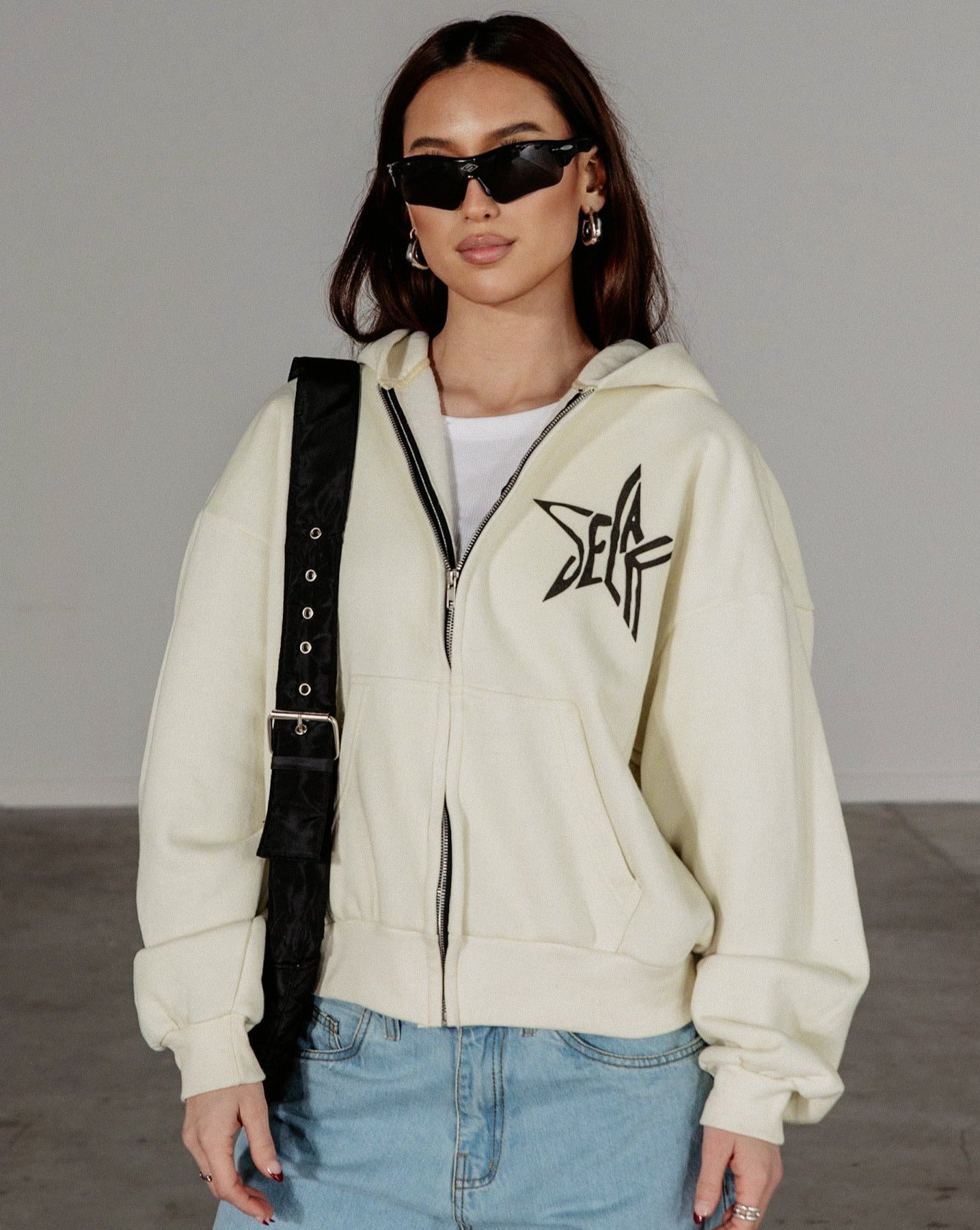 "ROCKSTAR" ZIP-UP HOODIE