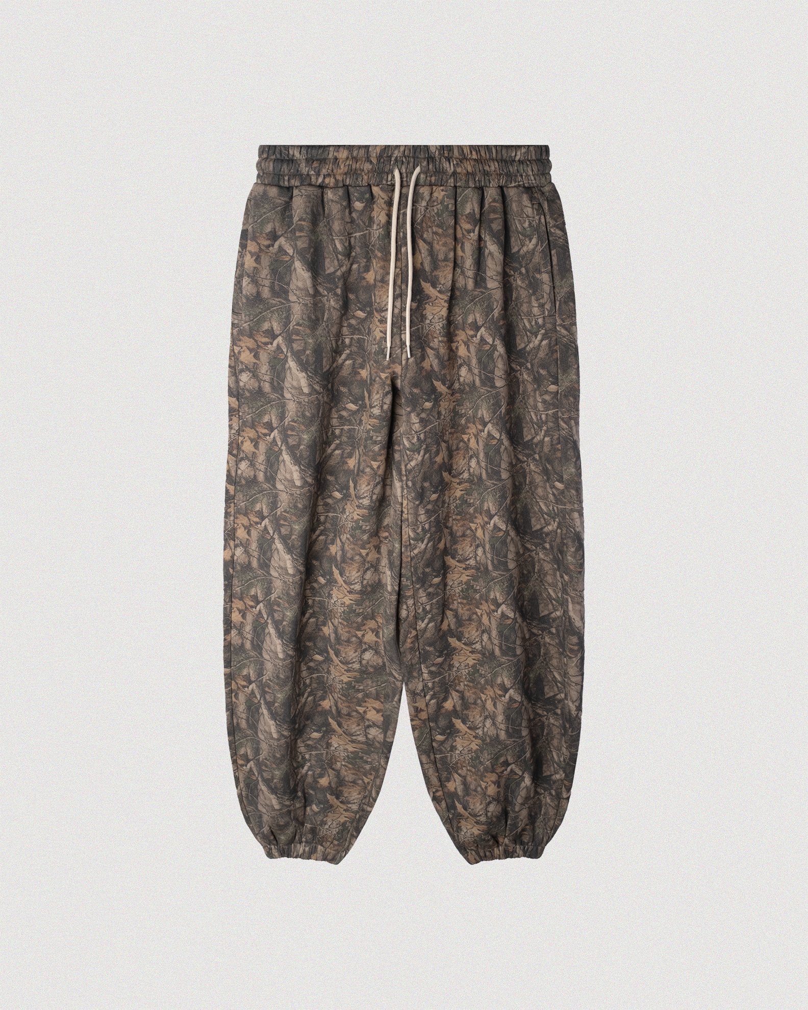 "CAMO" BAGGY SCRUNCH SWEATPANTS
