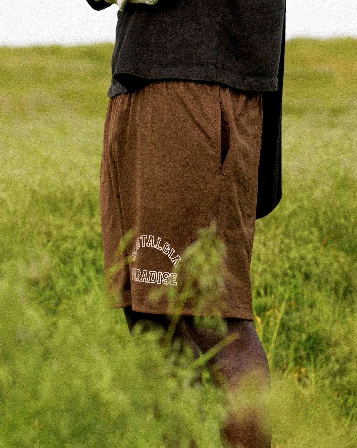 "NOSTALGIA" MESH SHORTS