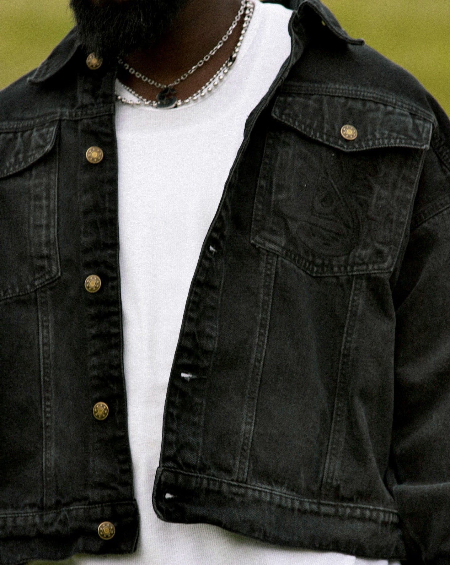 "LOGO" JEAN JACKET