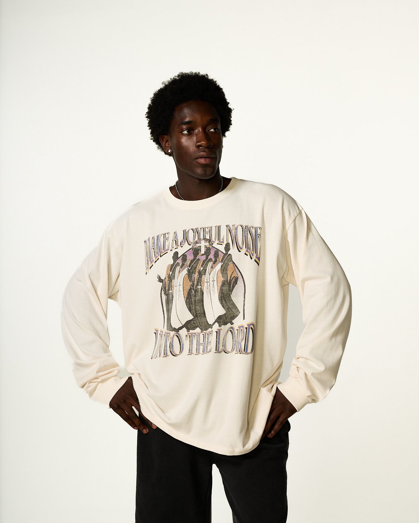 "JOYFUL NOISE" LONG SLEEVE TEE