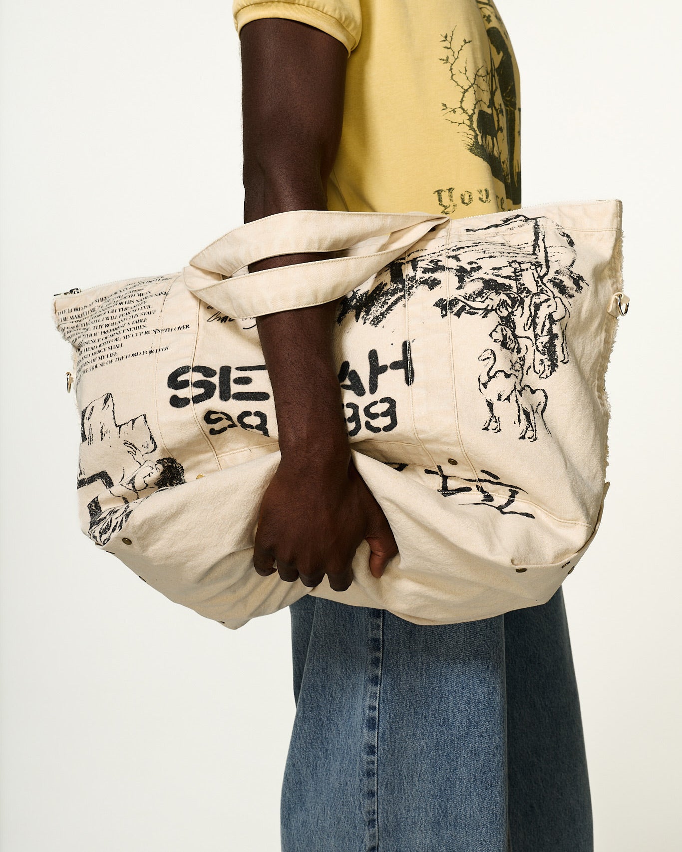 "PATCHWORK" CANVAS TOTE BAG
