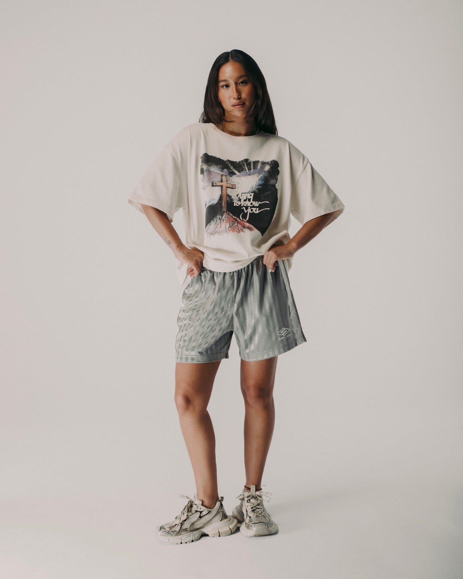"ATHLETICA" LACE SOCCER SHORTS