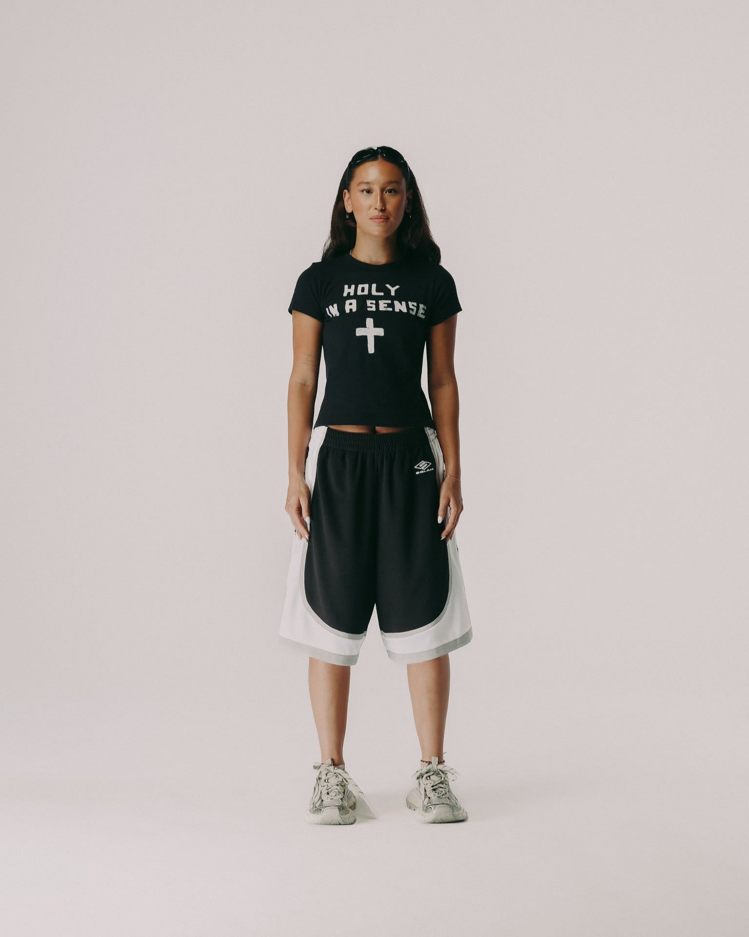 "HOLY IN A SENSE" PETITE TEE
