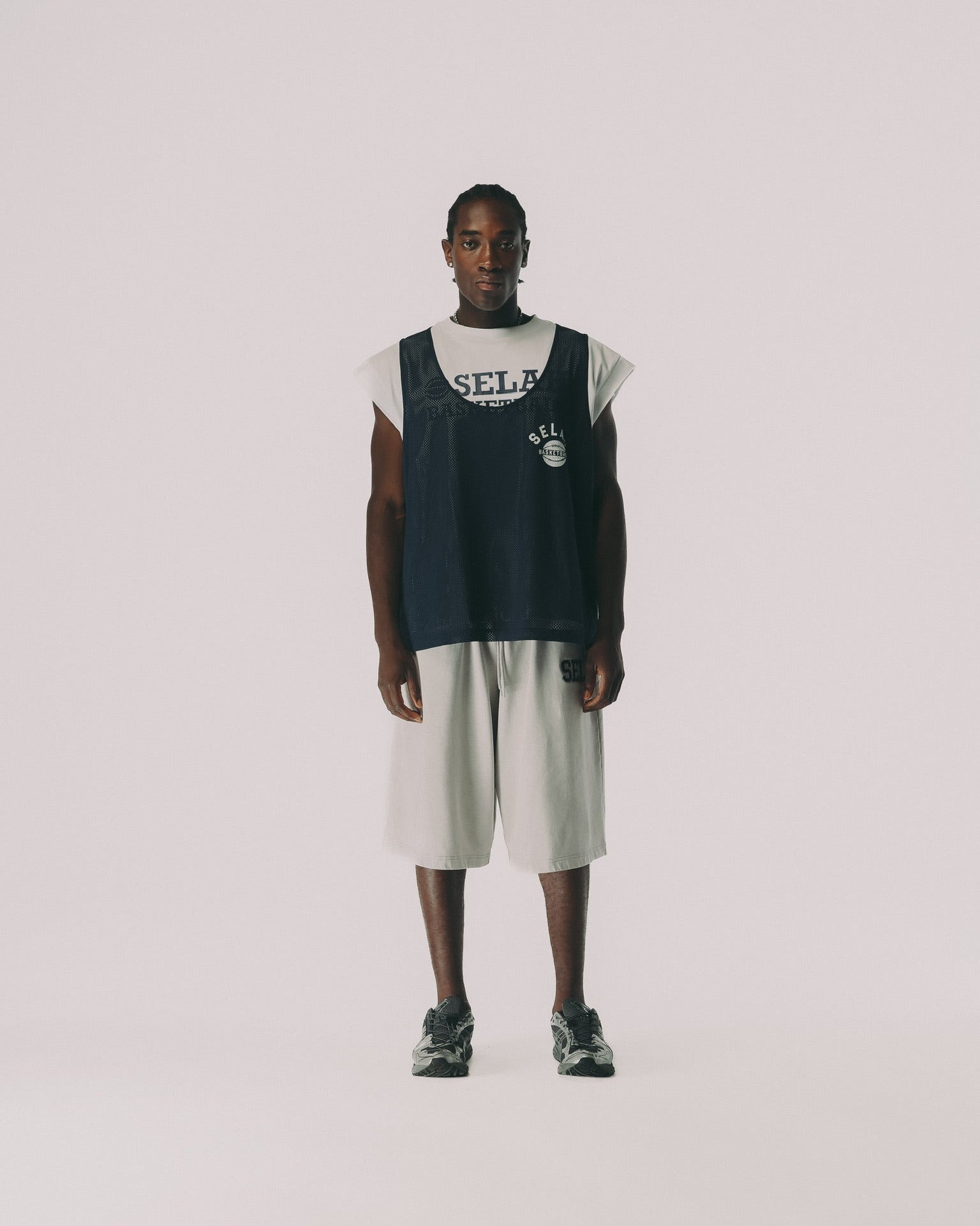 "SELAH BASKETBALL" PRACTICE JERSEY CUT OFF TEE