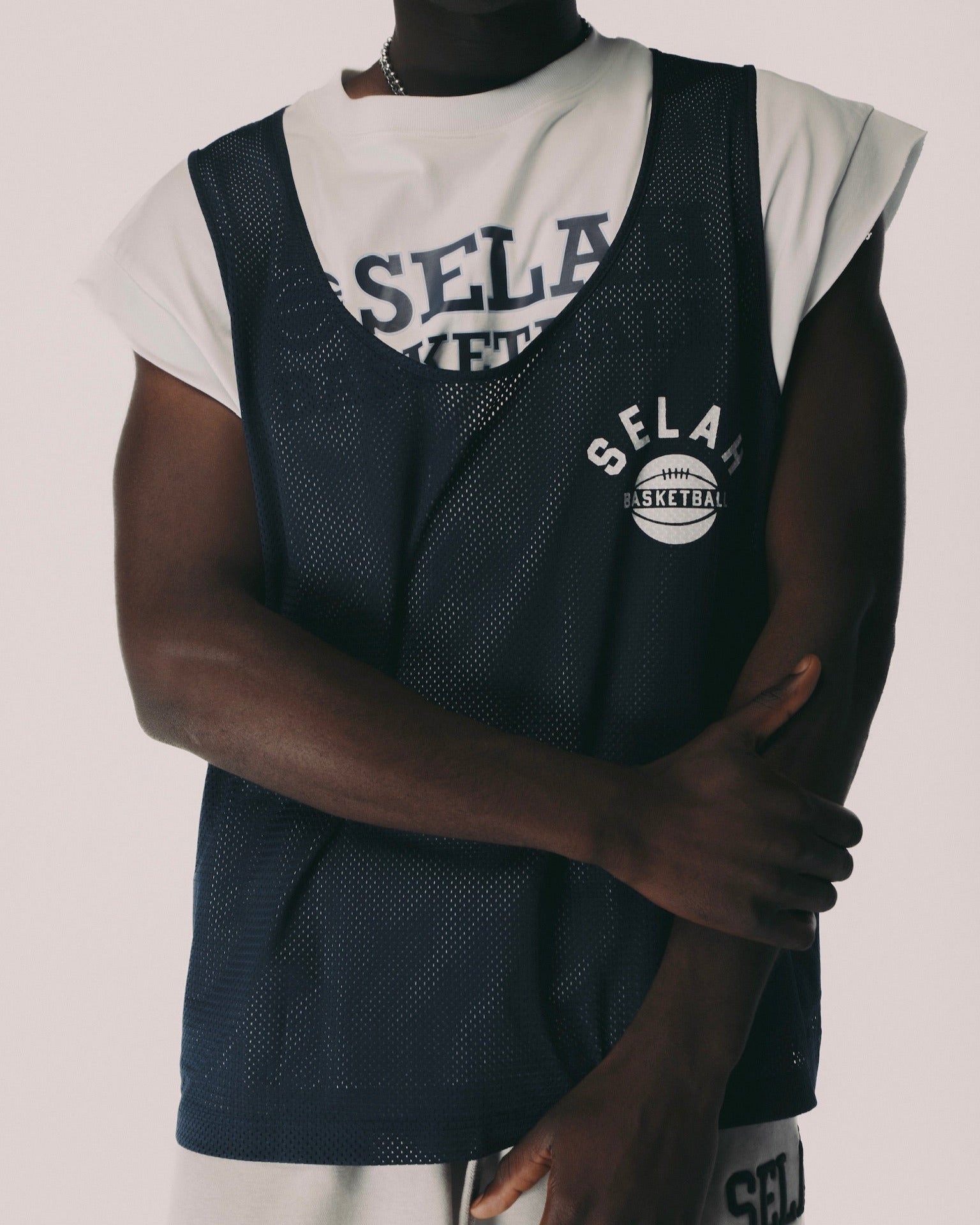 "SELAH BASKETBALL" PRACTICE JERSEY CUT OFF TEE