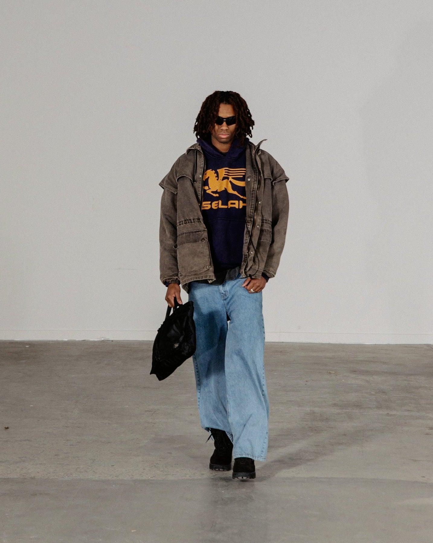 "PEGASUS" SUN-FADED HOODIE