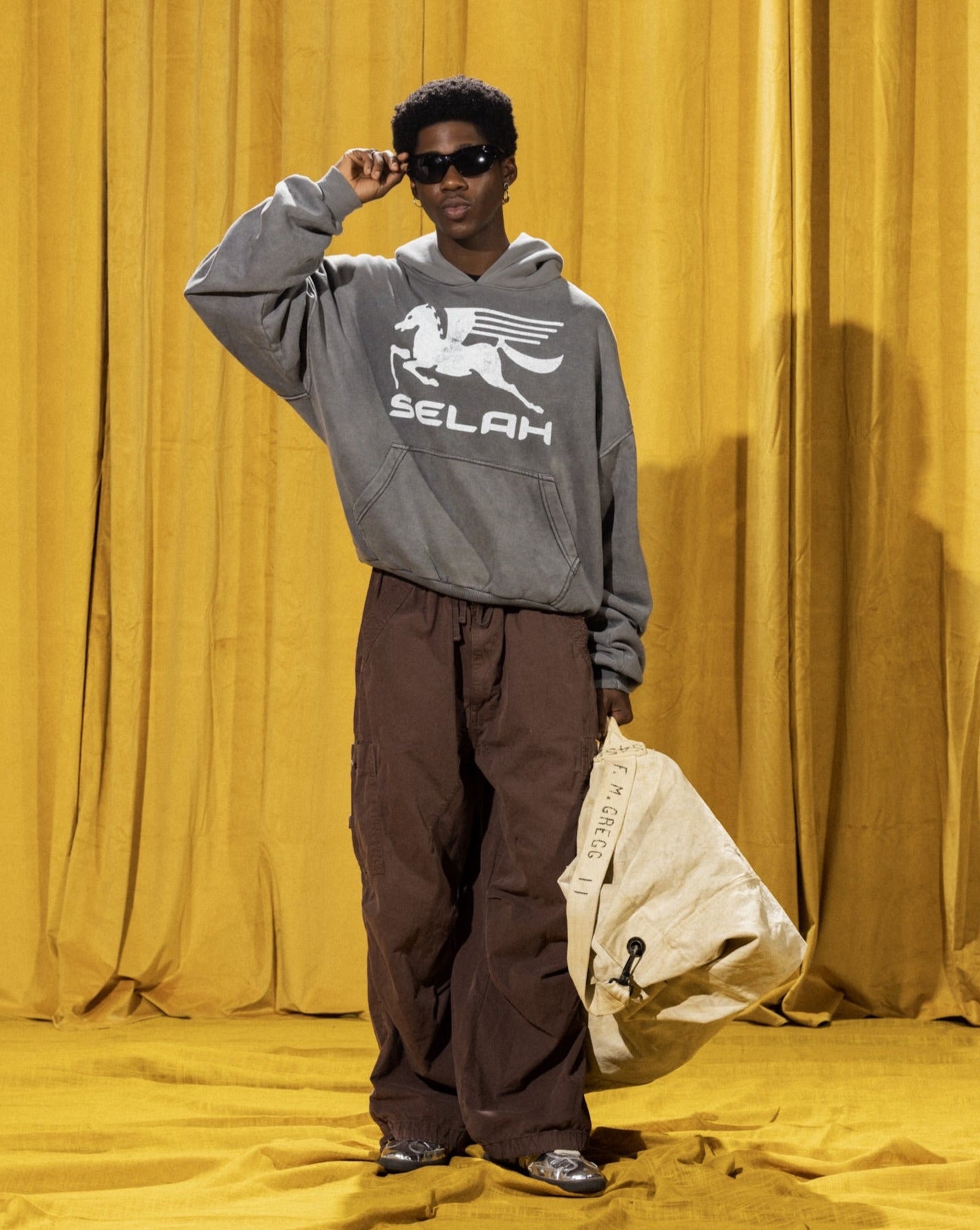 "PEGASUS" SUN-FADED HOODIE