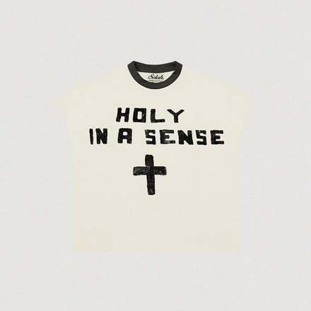 "HOLY IN A SENSE" CUT OFF TEE