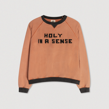 "HOLY IN A SENSE" 50'S RAGLAN CREWNECK