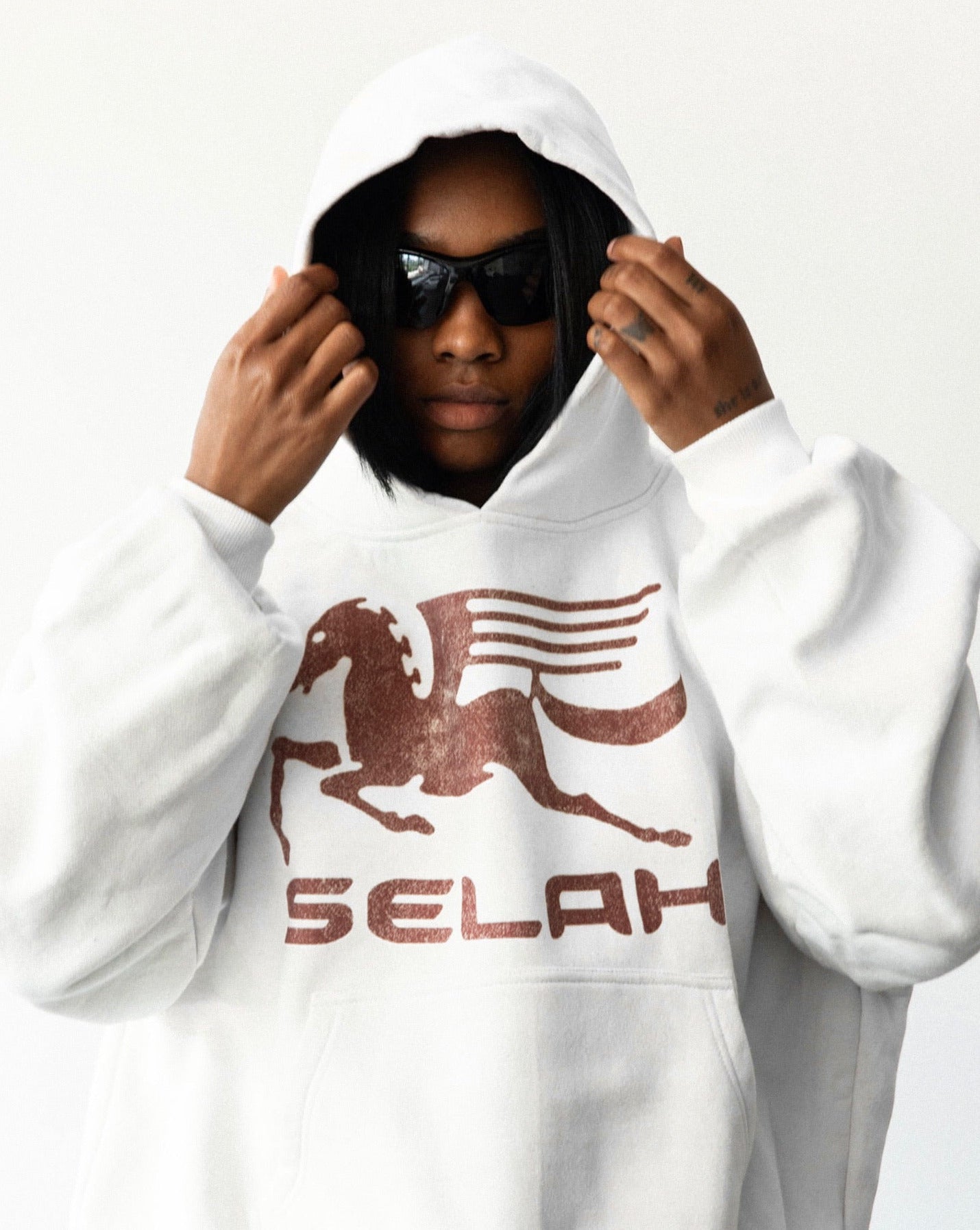 "PEGASUS" SUN-FADED HOODIE