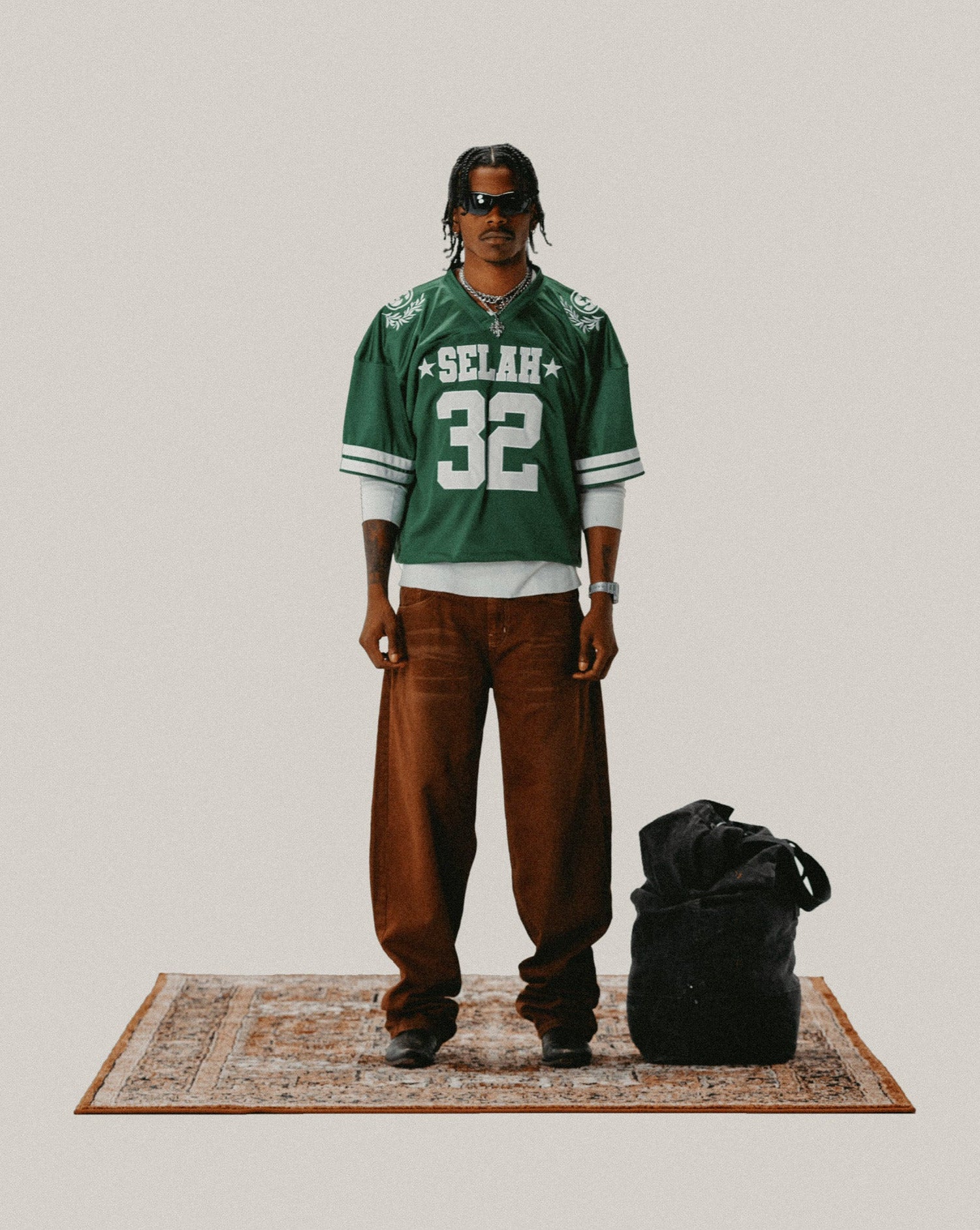 "LOGO" RELAXED DENIM