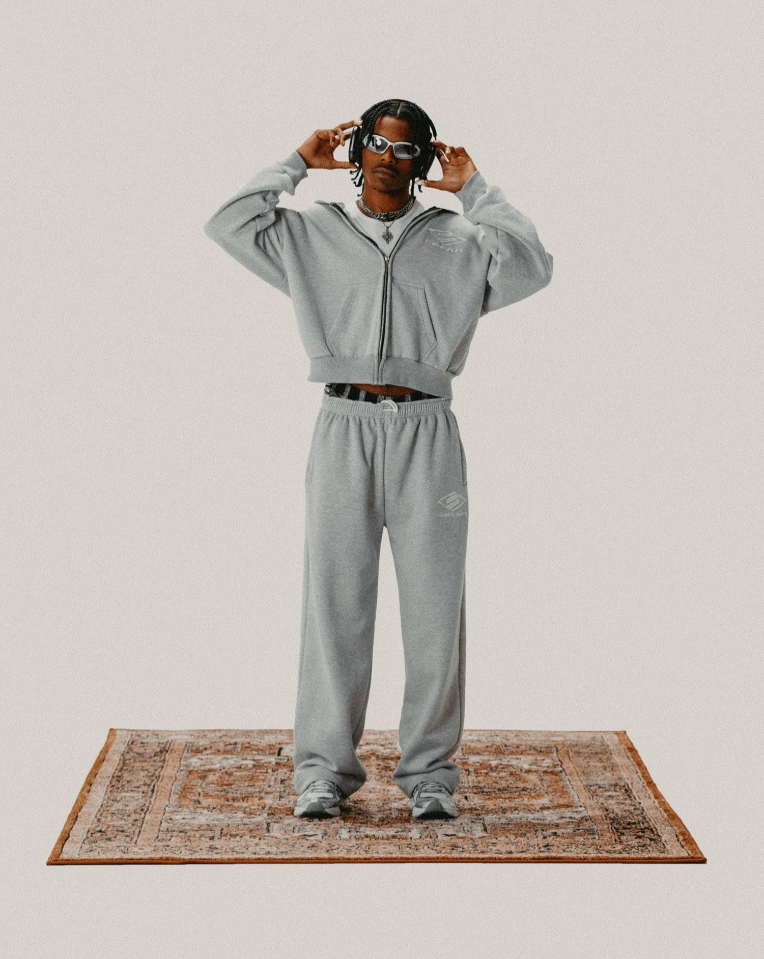 "ATHLETICA" ZIP-UP HOODIE