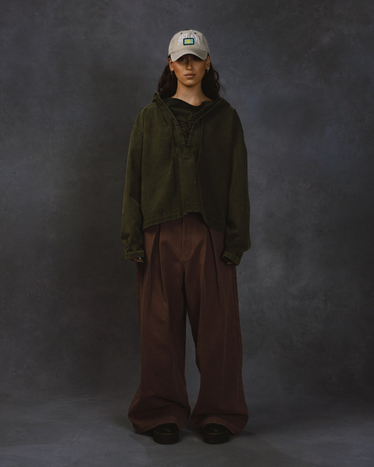 "BUNKER" MILITARY SMOCK HOODIE