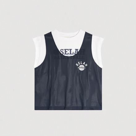 "SELAH BASKETBALL" PRACTICE JERSEY CUT OFF TEE