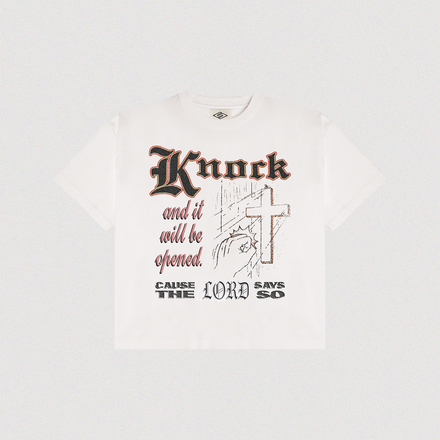 "KNOCK" TEE