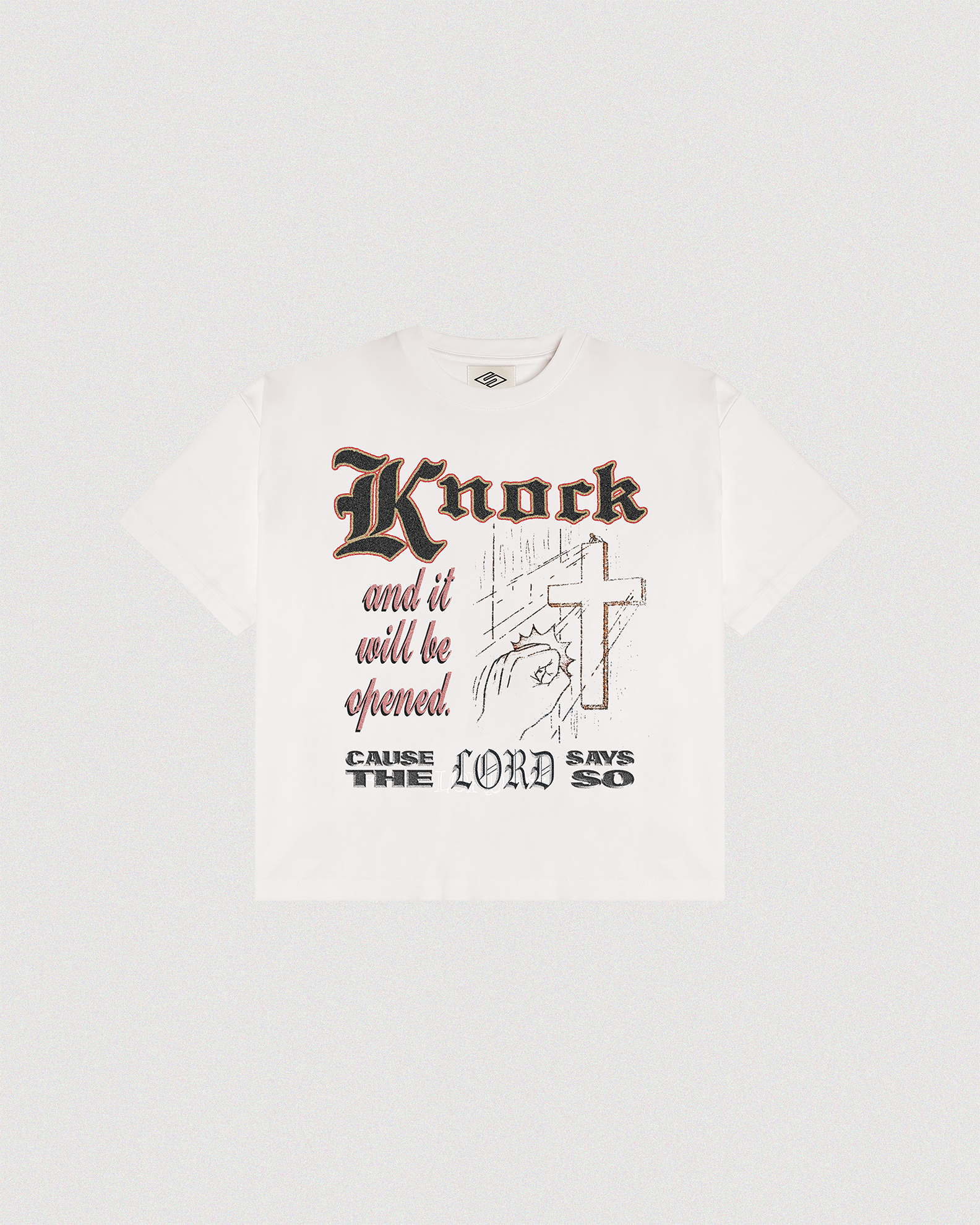 "KNOCK" TEE
