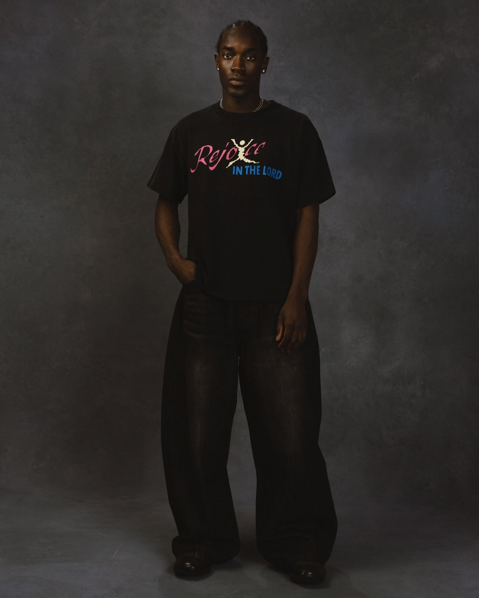 "REJOICE" TEE