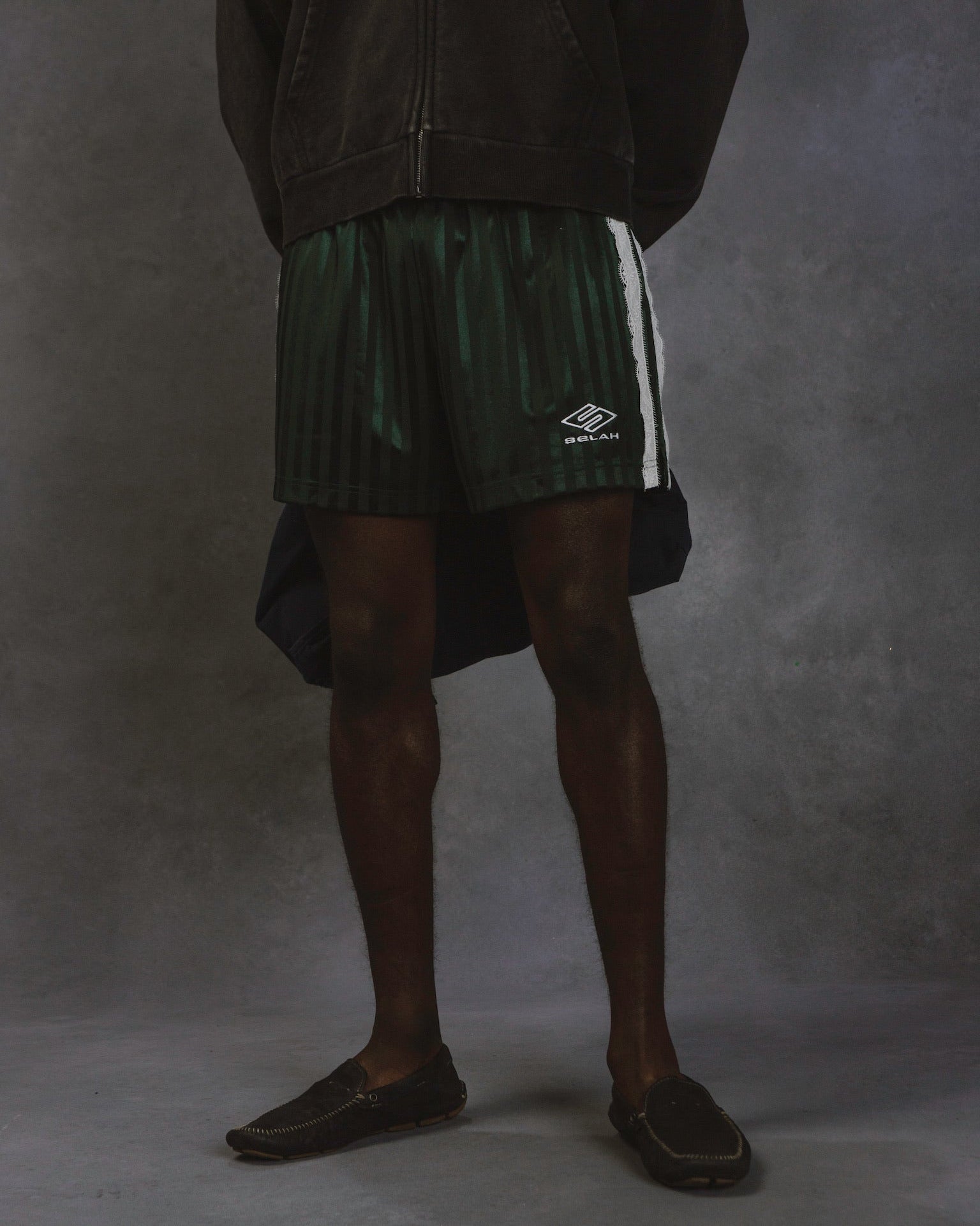 "ATHLETICA" LACE SOCCER SHORTS