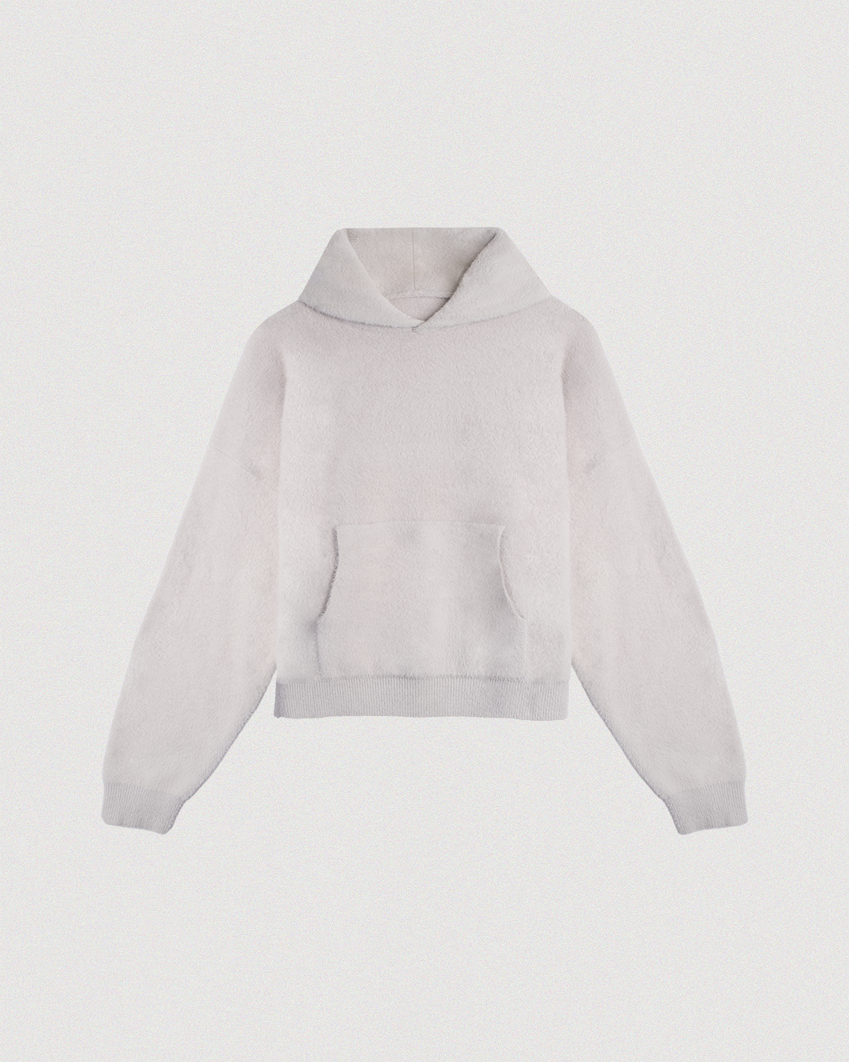 "SLATE" MOHAIR KNIT HOODIE