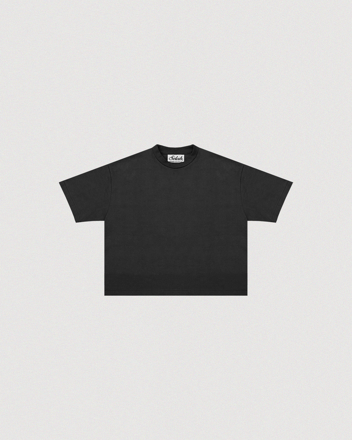 "NOIR" CROPPED TEE