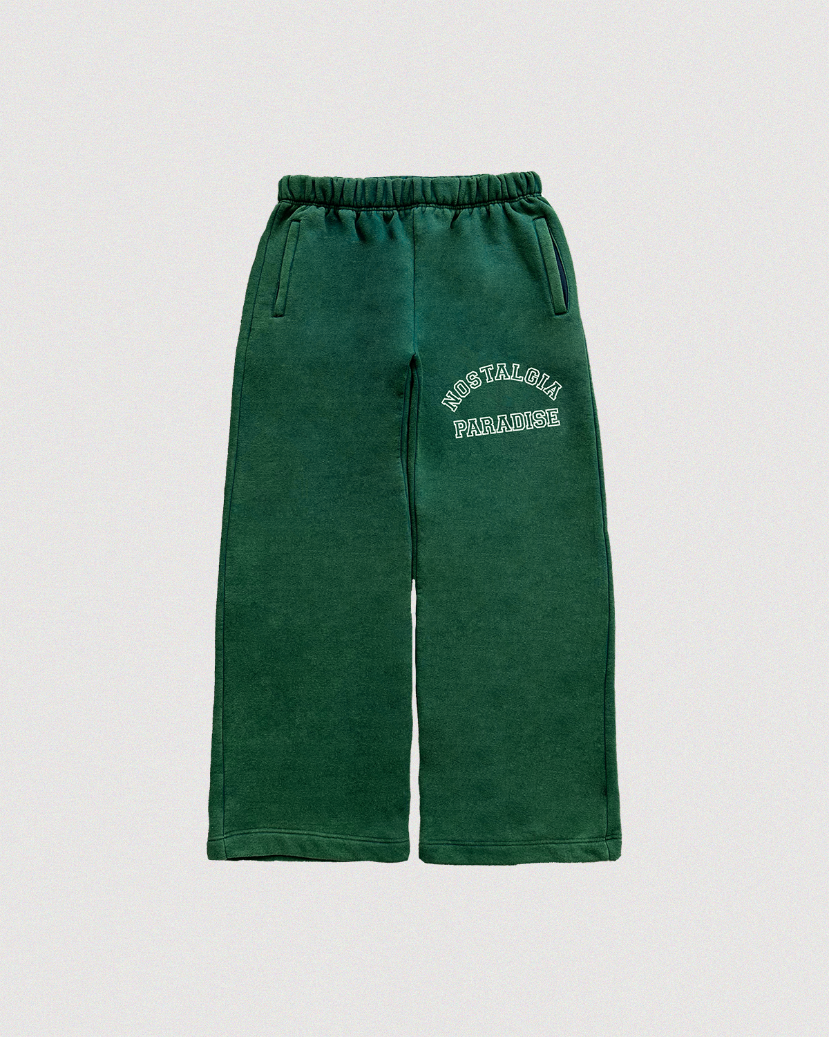 "NOSTALGIA" SUN-FADED BAGGY SWEATPANTS
