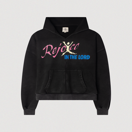 "REJOICE" MIDDLE STITCH HOODIE