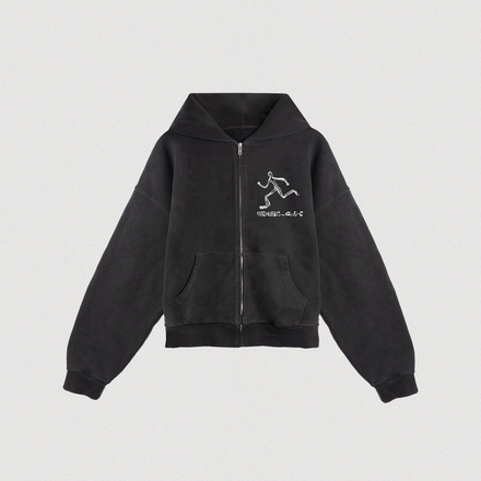 "RUNNING FROM GOD" ZIP-UP HOODIE
