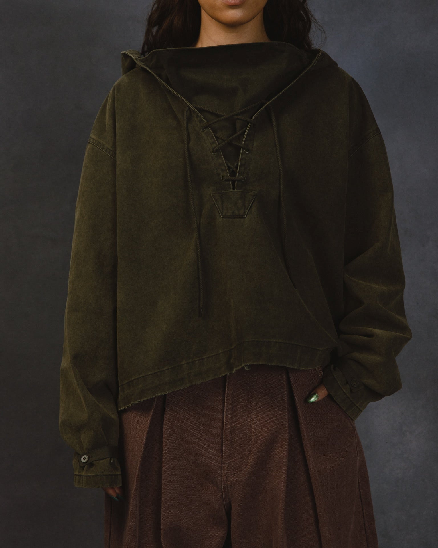"BUNKER" MILITARY SMOCK HOODIE