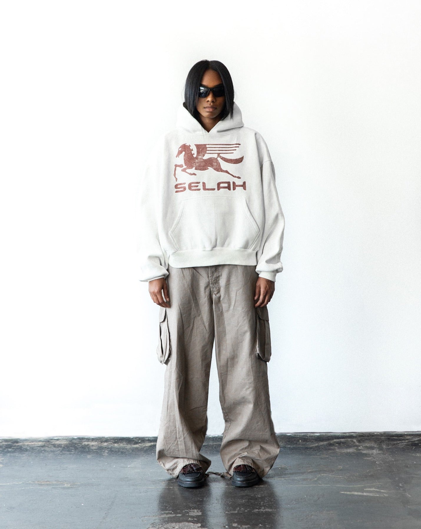 "PEGASUS" SUN-FADED HOODIE