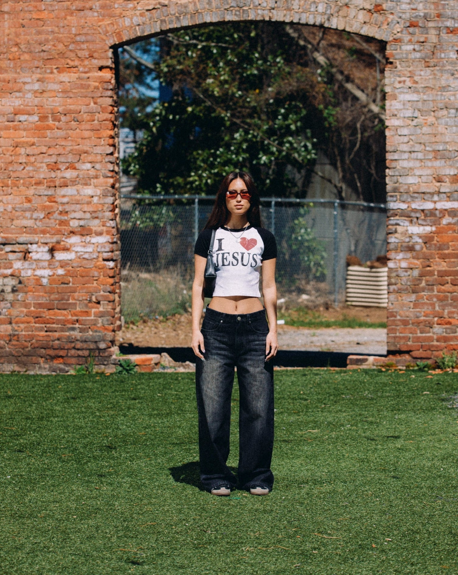 "I <3 JESUS" RAGLAN BABY TEE