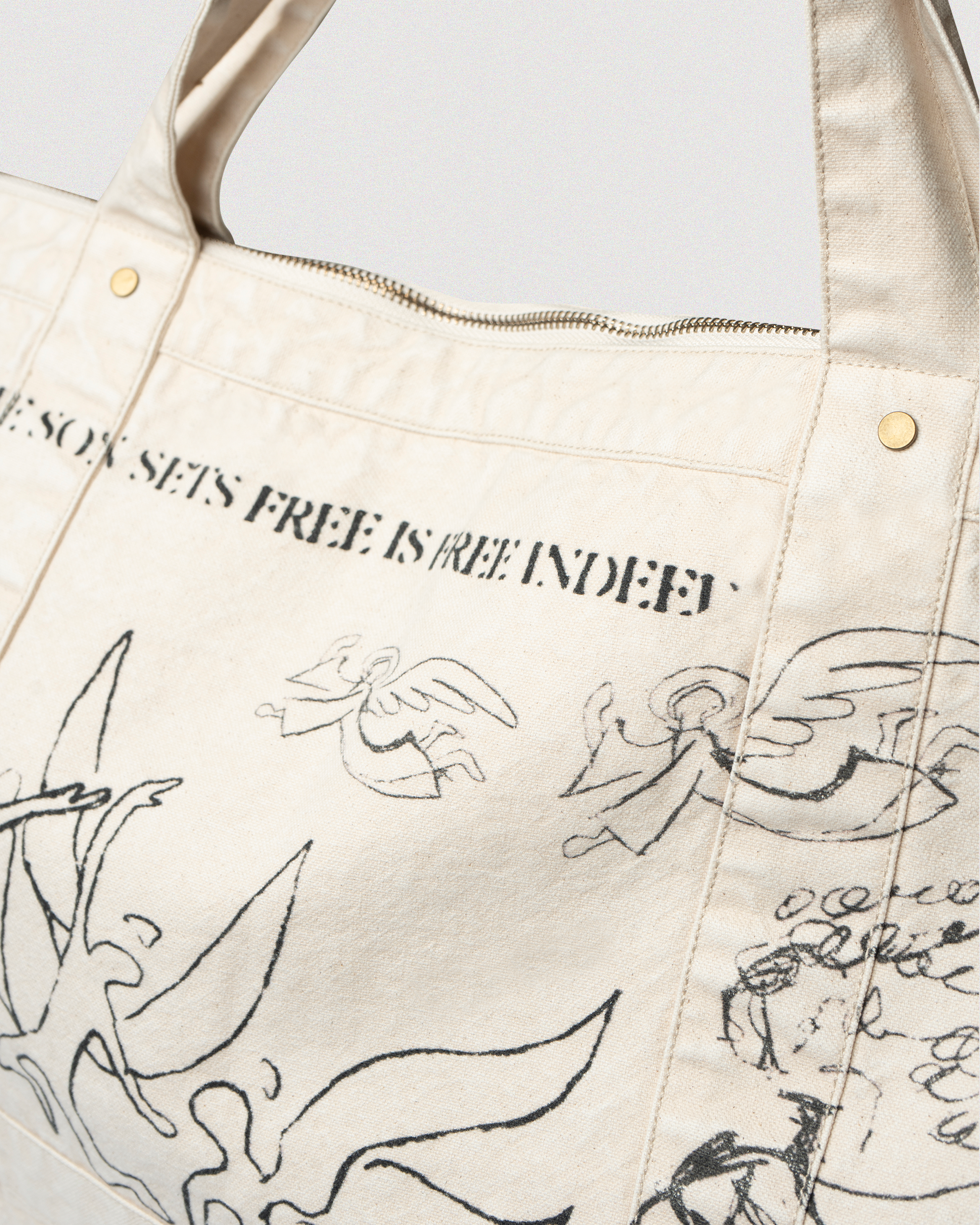 "PATCHWORK" CANVAS TOTE BAG