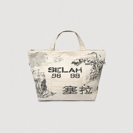 "PATCHWORK" CANVAS TOTE BAG