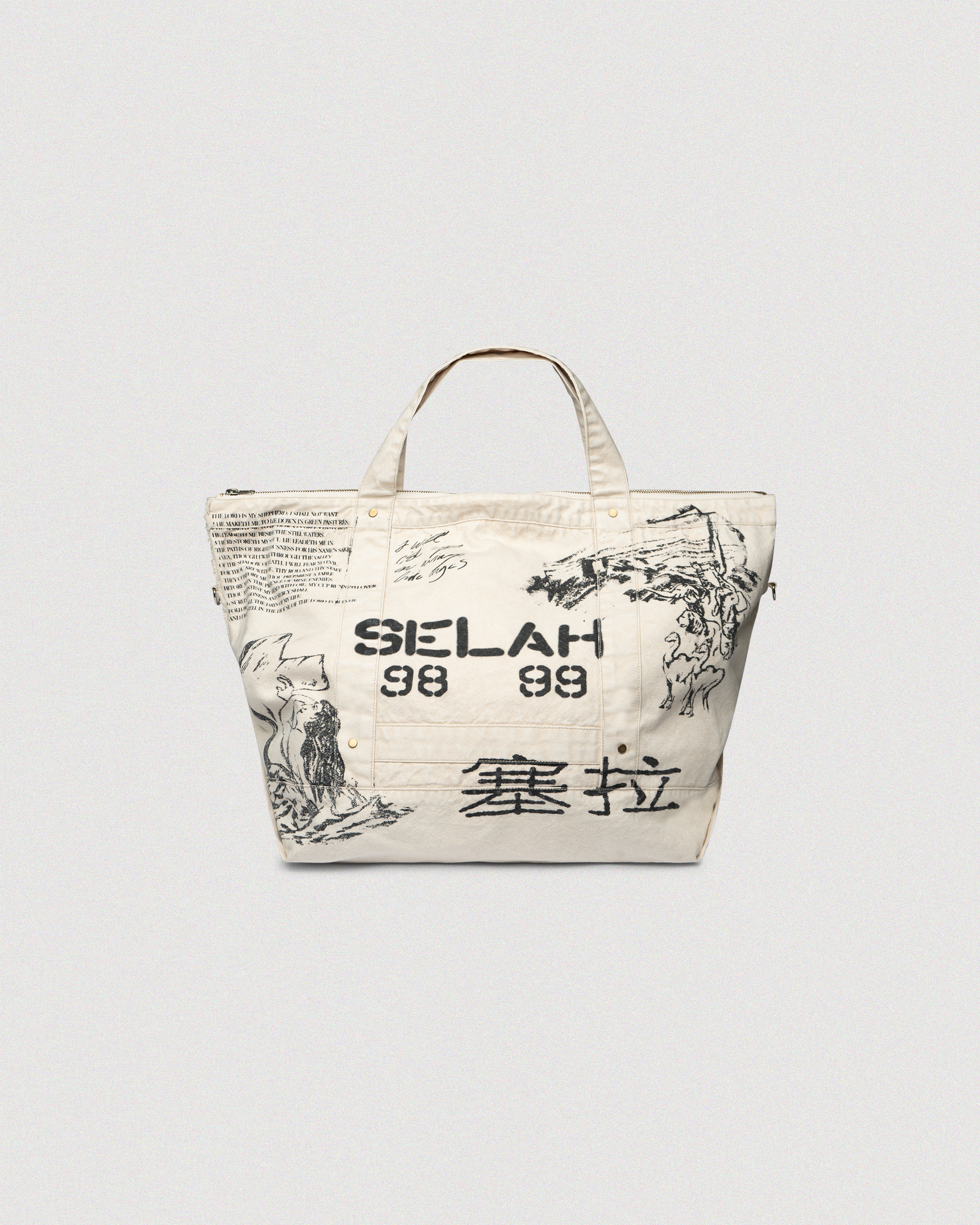 "PATCHWORK" CANVAS TOTE BAG