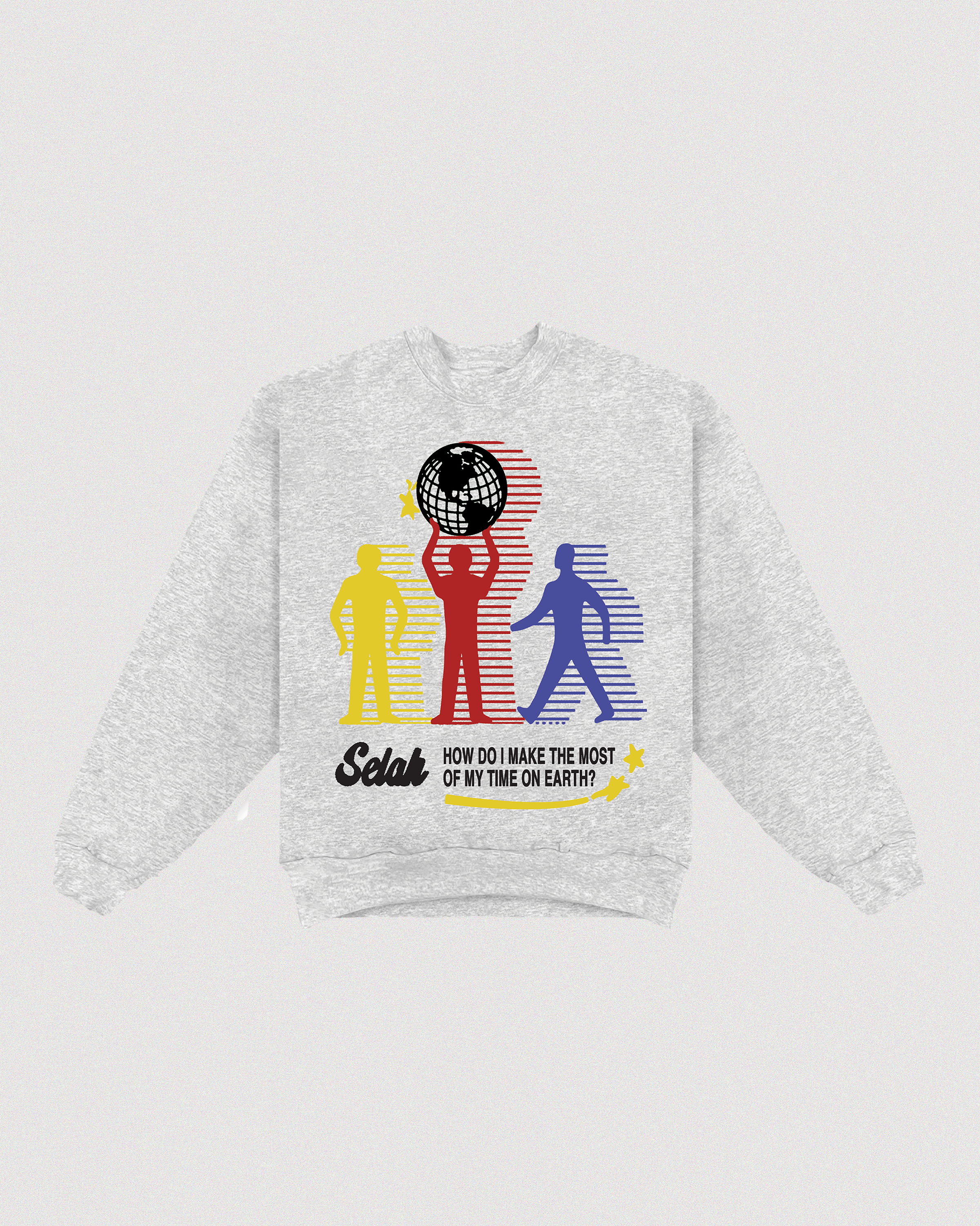 "TIME ON EARTH" HEAVY CREWNECK
