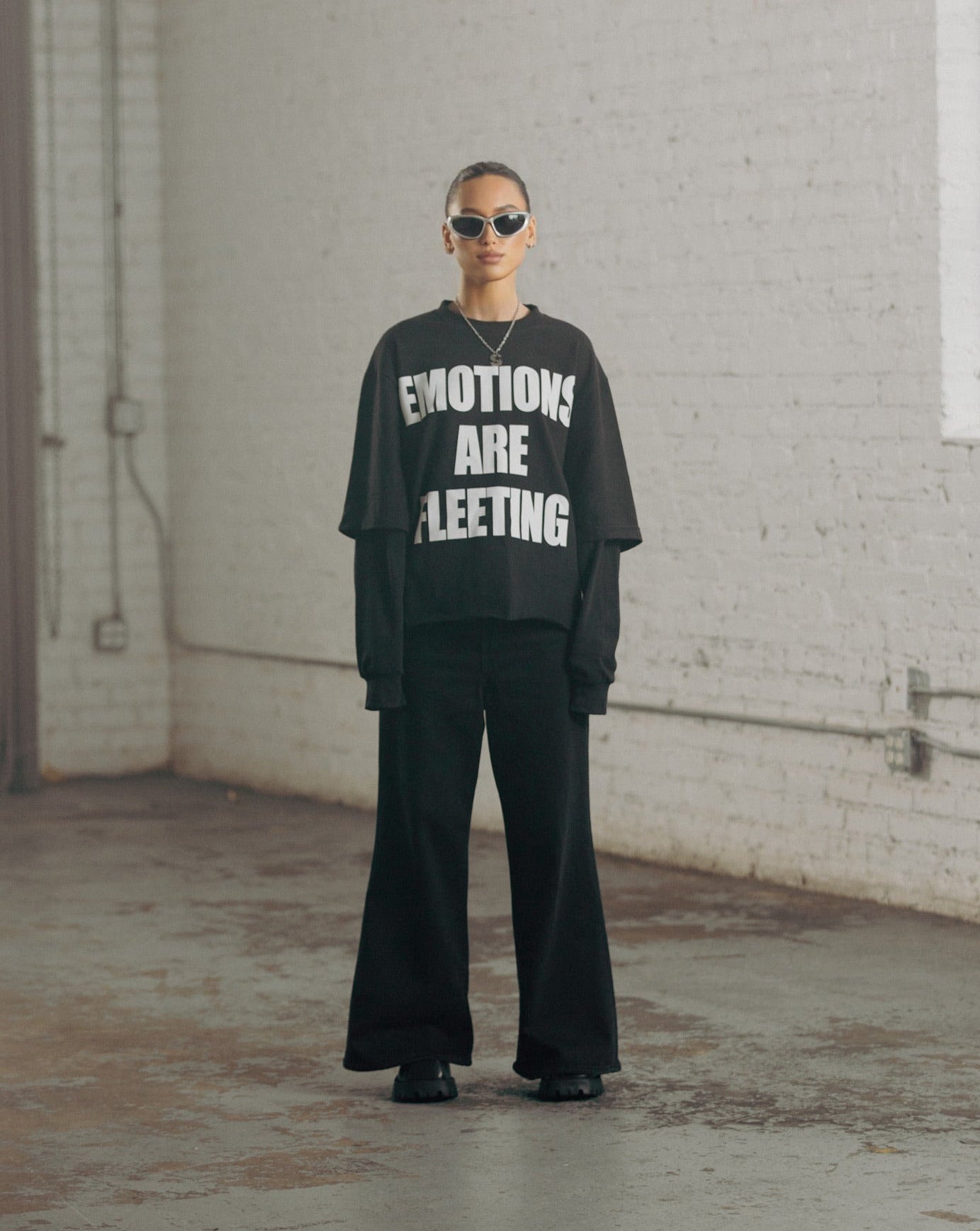 "EMOTIONS" TWO SLEEVE TEE