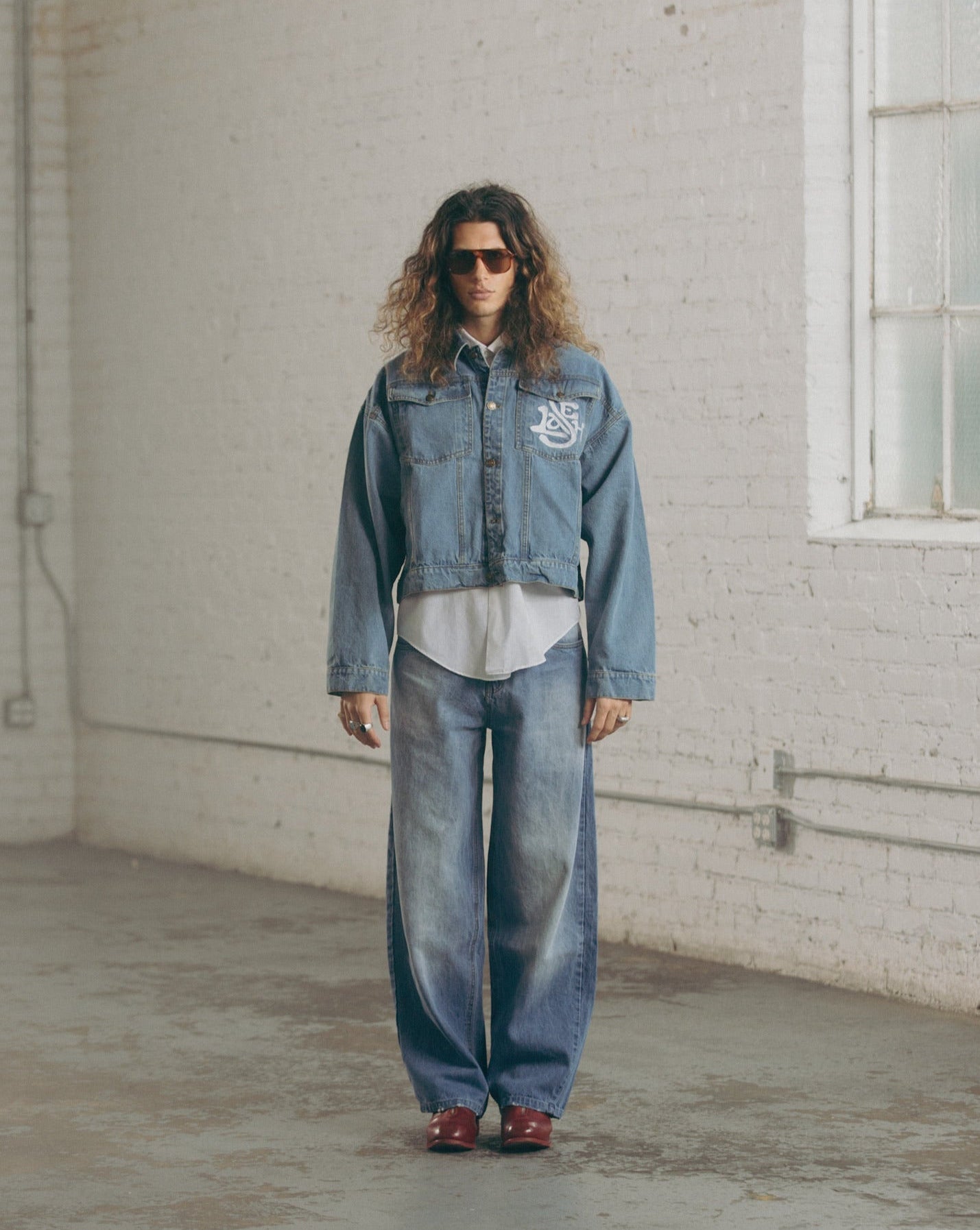 "LOGO" JEAN JACKET