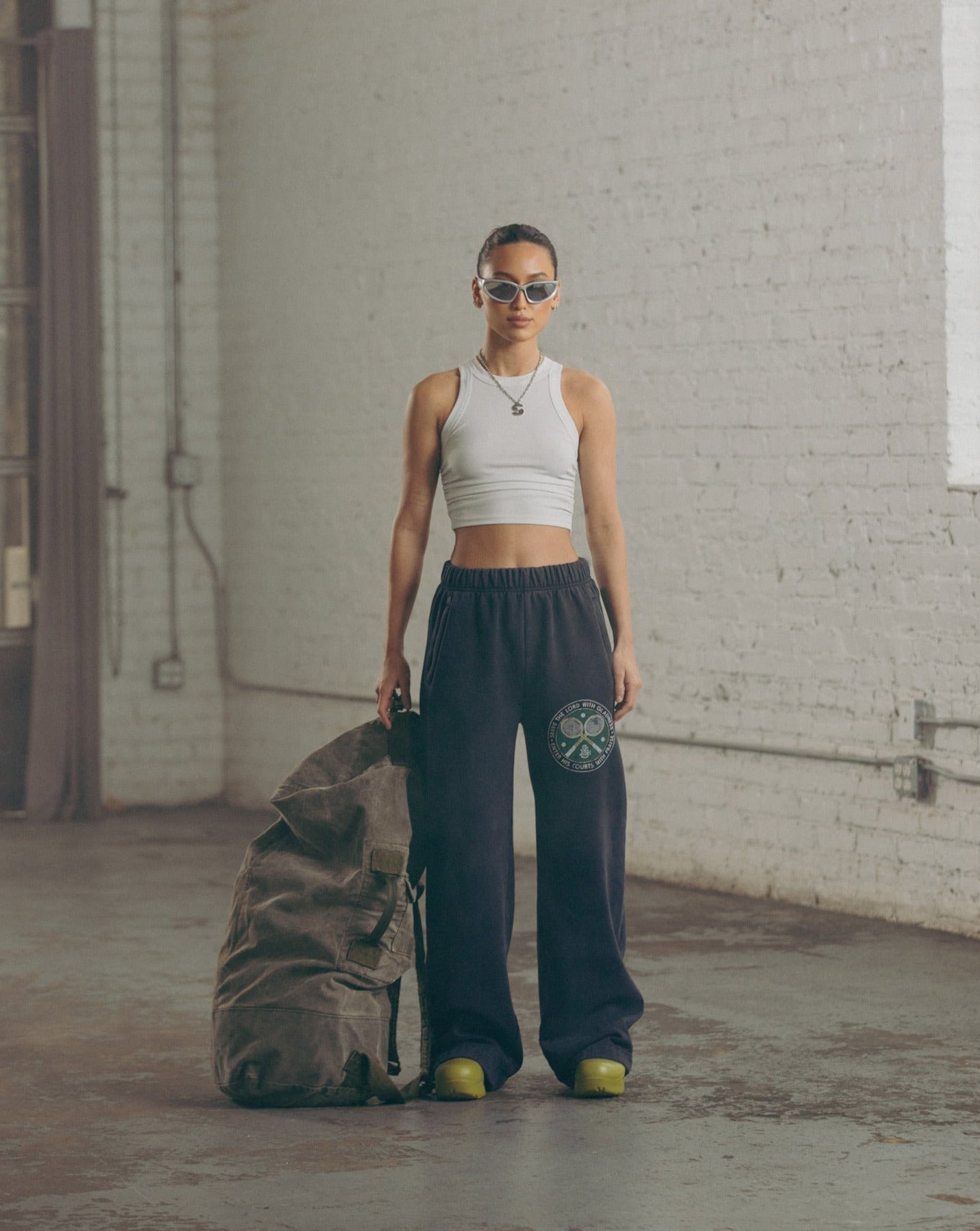 "SERVE THE LORD" SUN-FADED BAGGY SWEATPANTS