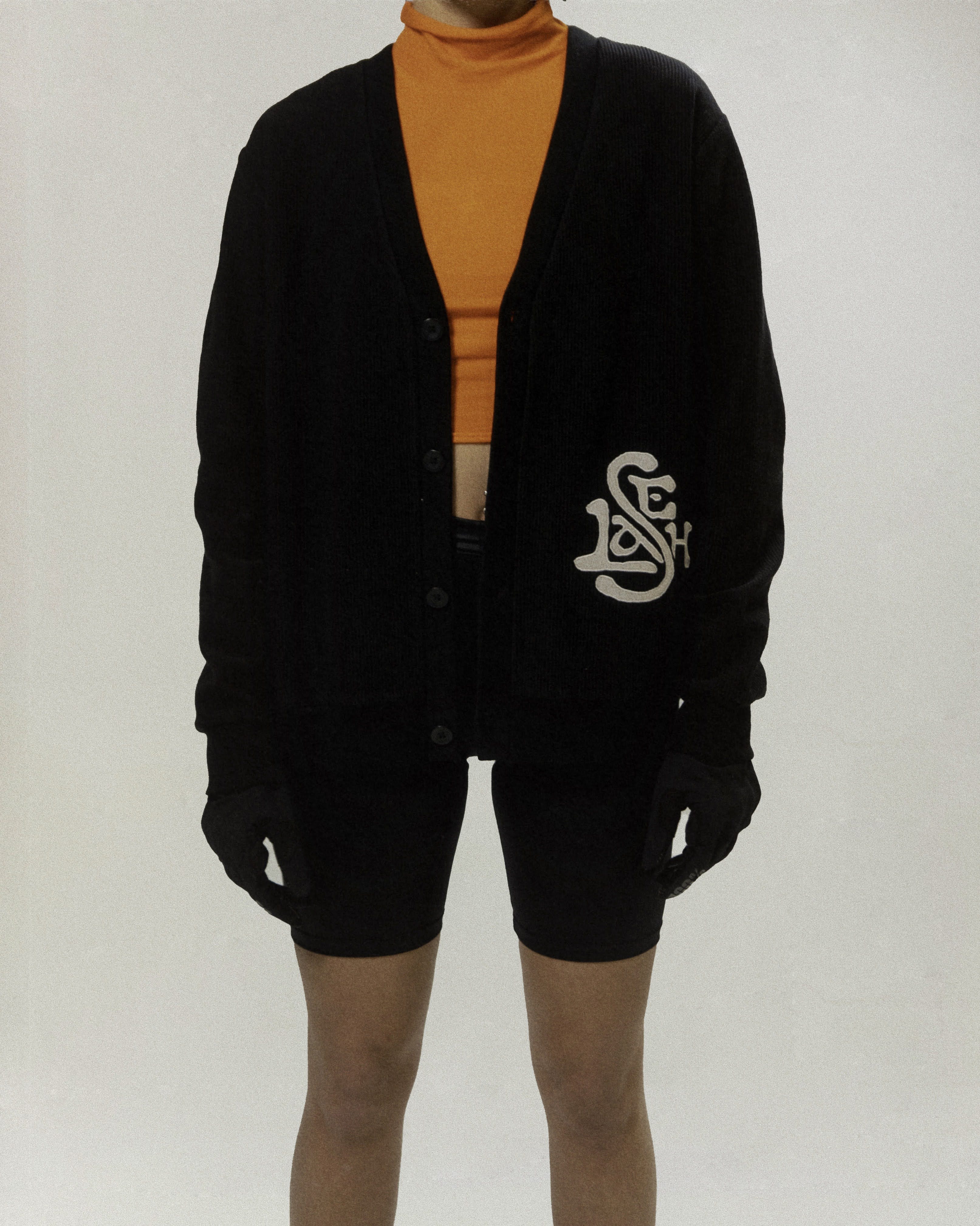"LOGO" CARDIGAN