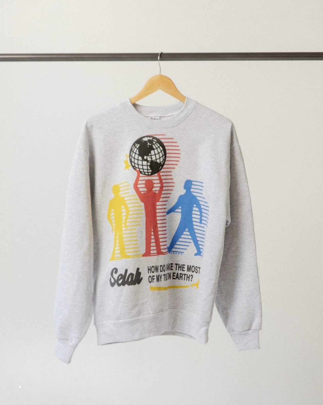 "TIME ON EARTH" HEAVY CREWNECK