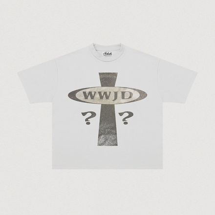 "WWJD CROSS" HEAVY TEE