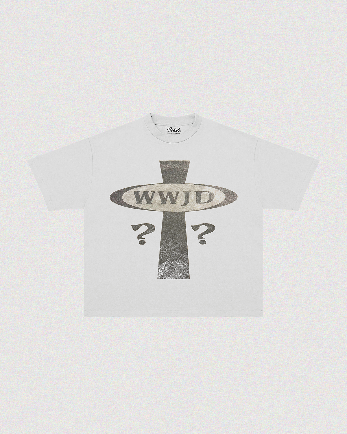 "WWJD CROSS" HEAVY TEE