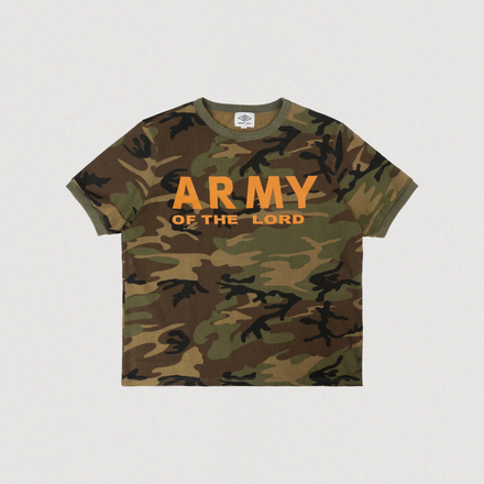 "ARMY OF THE LORD" 70'S RINGER TEE