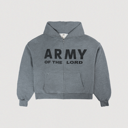 "ARMY OF THE LORD" ZIP HOODIE