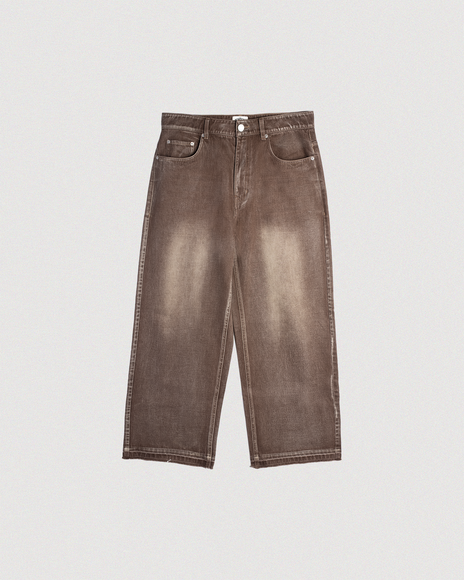 "UMBER" RELEASED HEM DENIM