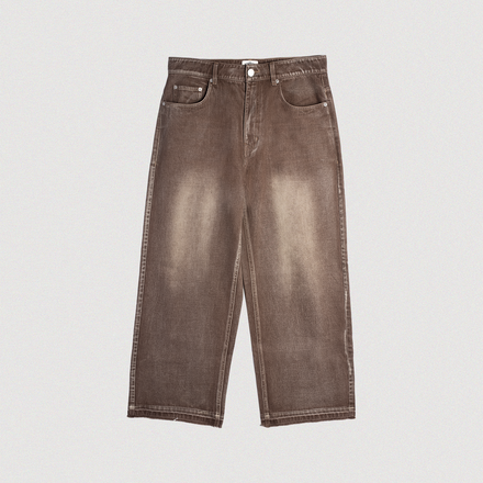 "UMBER" RELEASED HEM DENIM