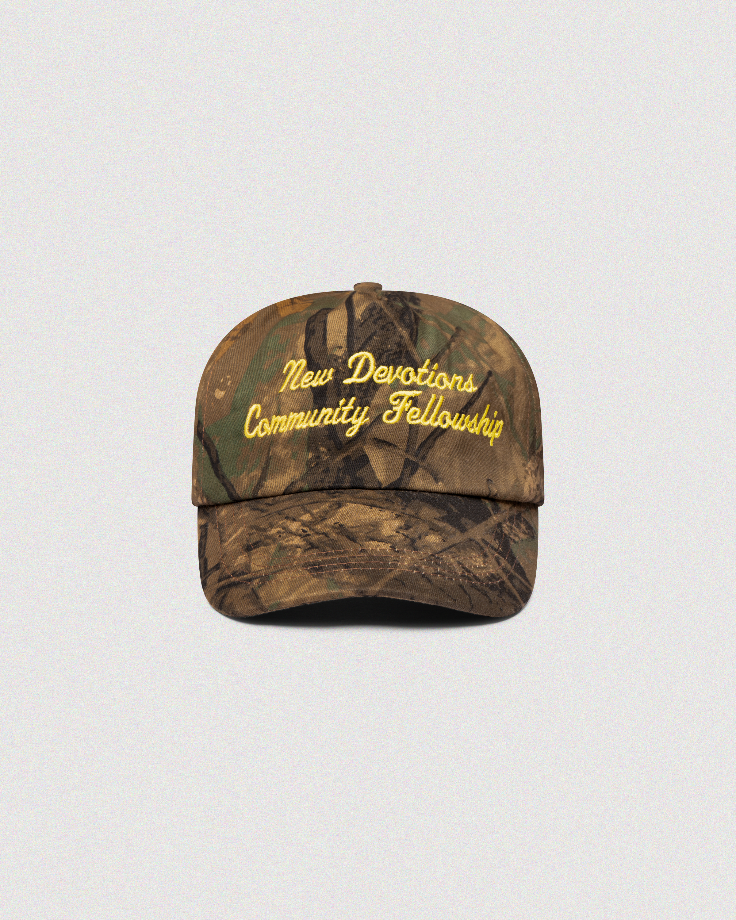 "NEW DEVOTIONS" CAMO 5 PANEL HAT