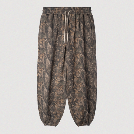 "CAMO" BAGGY SCRUNCH SWEATPANTS