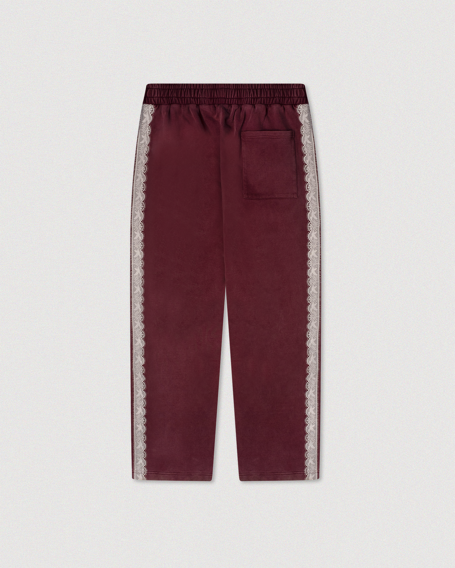 "COLUMBA" LACE STRIPED TRACKPANTS